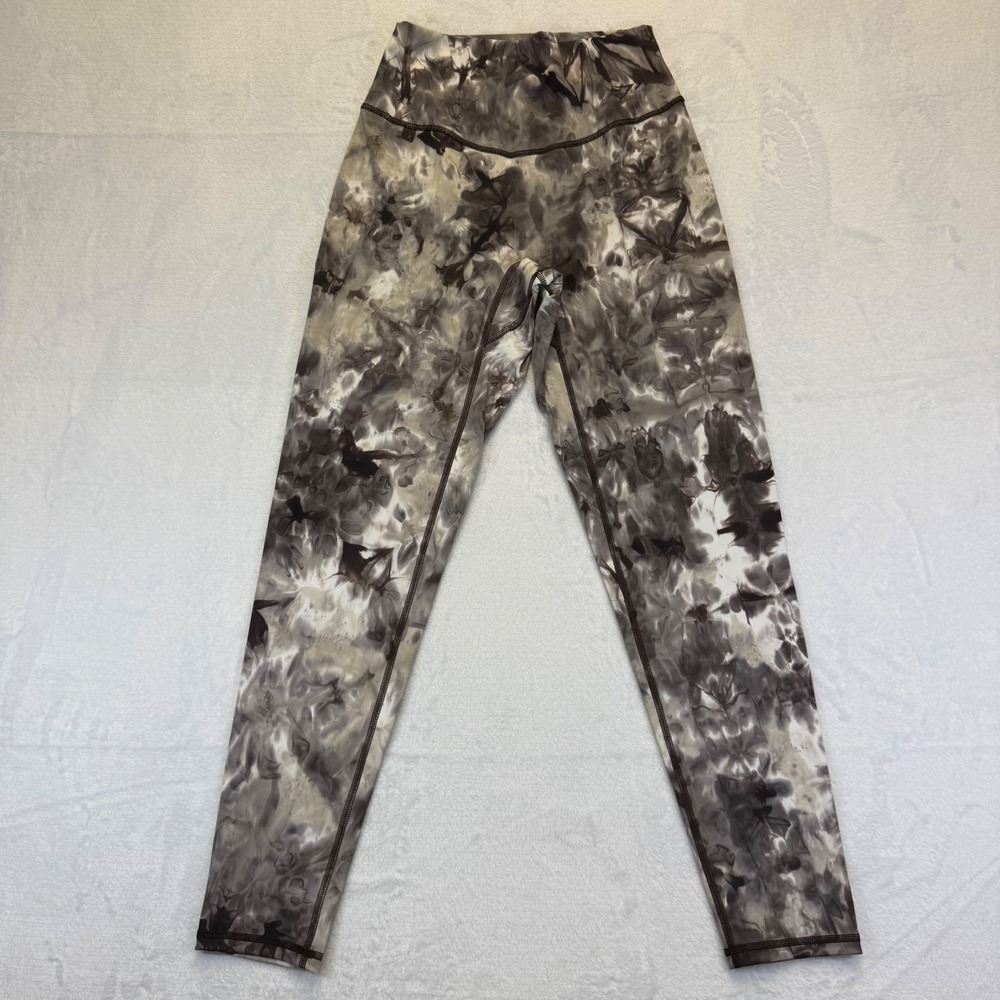 Gymshark Adapt Animal Seamless Leggings Womens Medium Grey Brown Tie Dye B3A6M